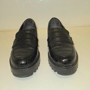 Circus by Sam Edelman Croc-Embossed Loafers – Size 7